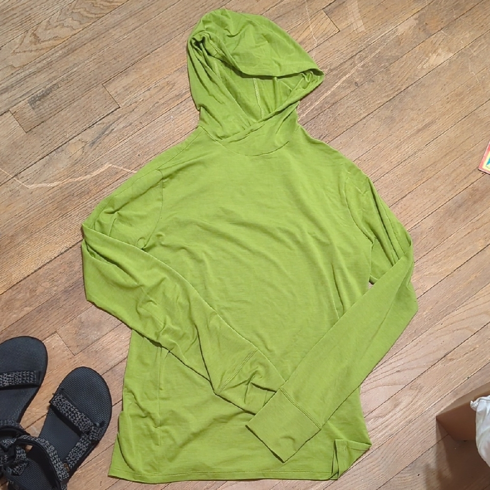Green REI Men's Hooded Sun Shirt